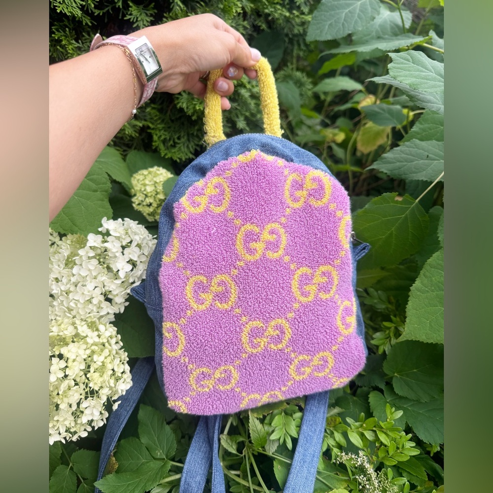Autbentic GUCCI Terry cloth backpack